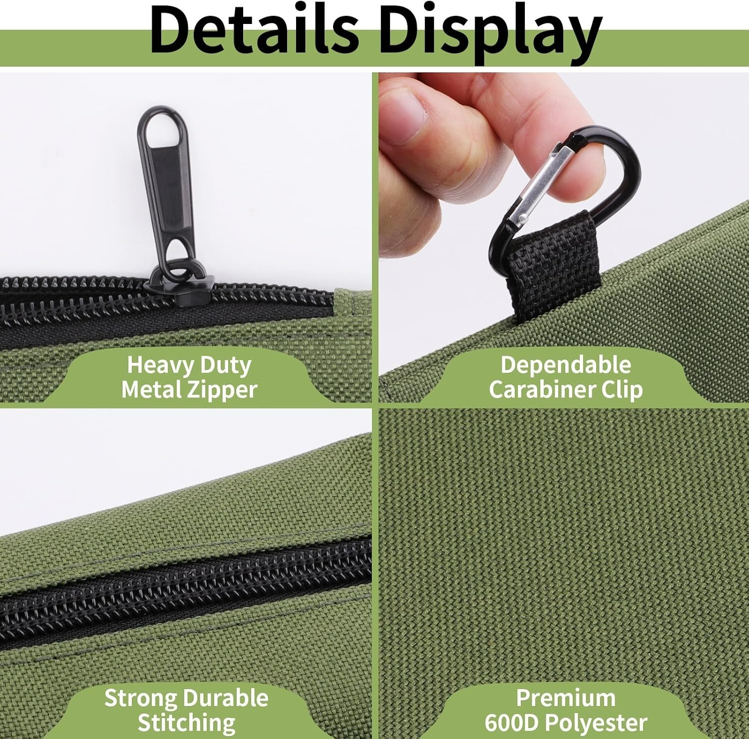 Moisture-Resistant 3 Pack Tool Pouches - Organizers in Three Colors