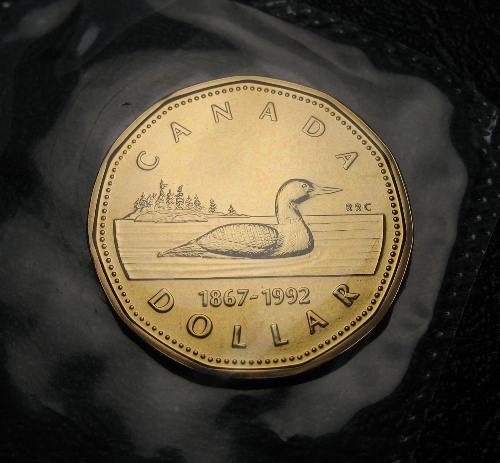Canada 1992 $1 Loon NBU (Proof-Like) Sealed in original cellophane