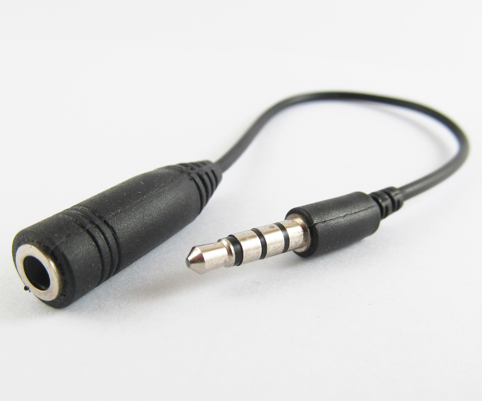 5pcs 3.5mm 4 Pole Male to 3.5mm Female Stereo Audio Headphone Jack Adapter Cable