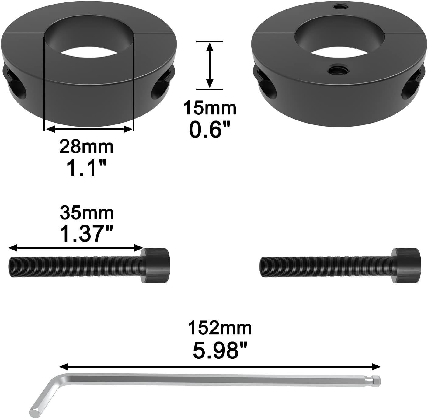 Gas Lift Cylinder Removal Tools 28mm/1.1-Inch, Removal Tools Sets for Replace Of