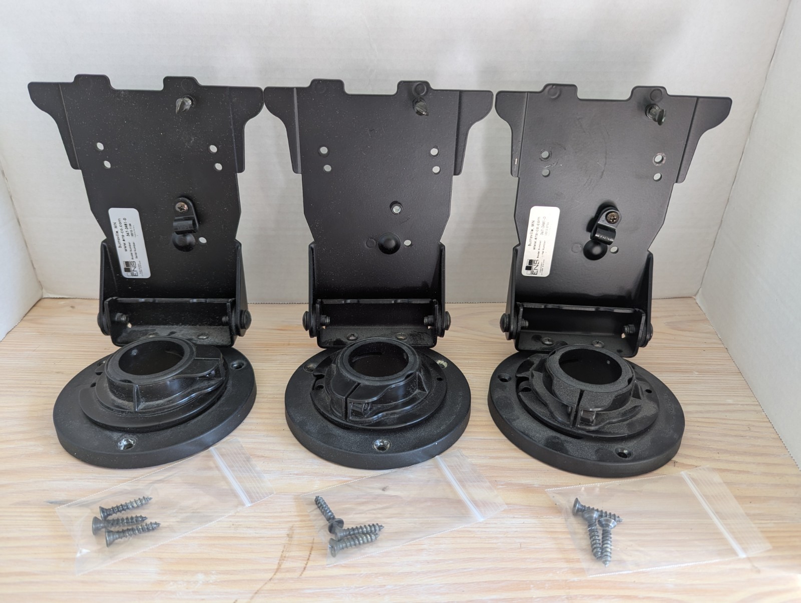Lot of 3 ENS Low Contour Tilt Swivel Stand F/ VeriFone MX925 MX915 - 367-2481-D