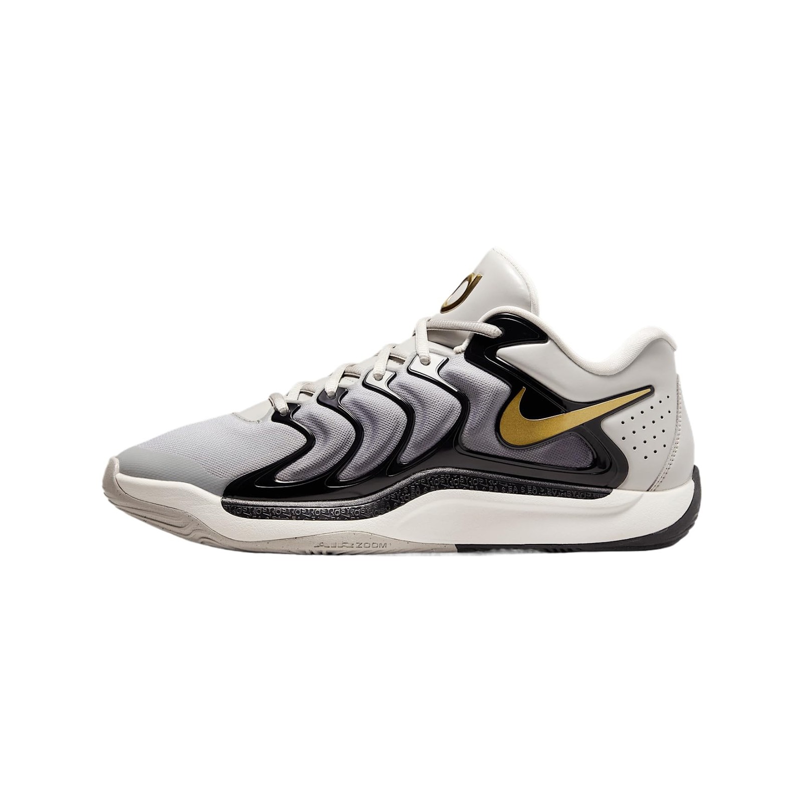 Nike Mens' KD17 Sneakers - Light Iron Ore/Black/Sail/Metallic Gold