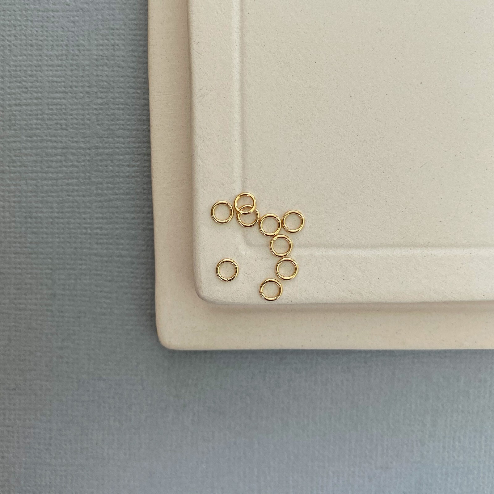 10k Solid Gold Jump Ring, 2.5mm Open Connector Finding for Jewelry Making
