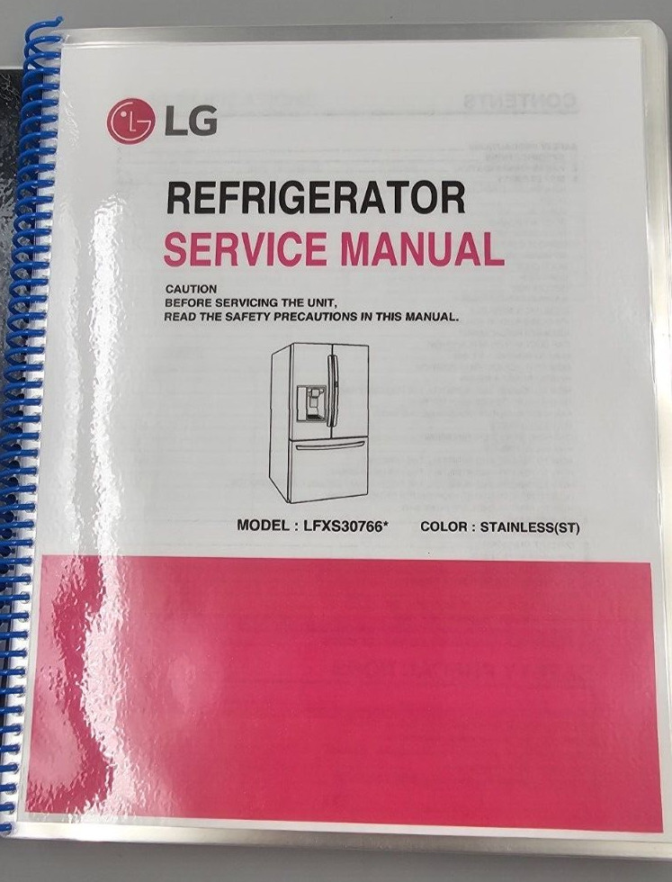 LG LFXS30766*  SERVICE REPAIR MANUAL Laminated, Binded, PAPER