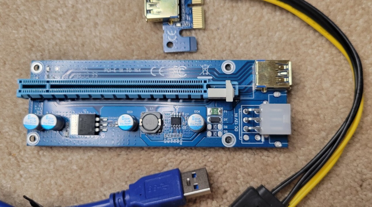 GPU Riser PCE164P-N03 VER009S PCI-E X1-X16
