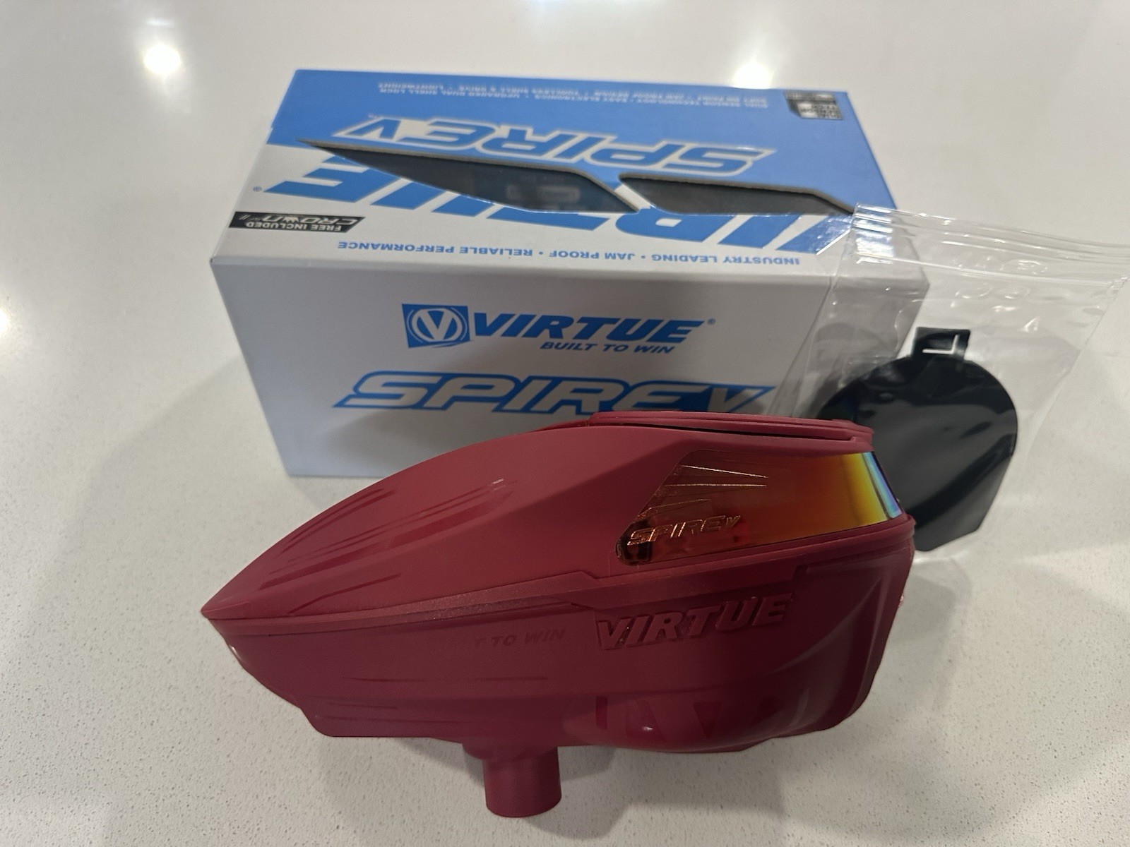 Virtue Paintball Spire V Paintball Loader Red