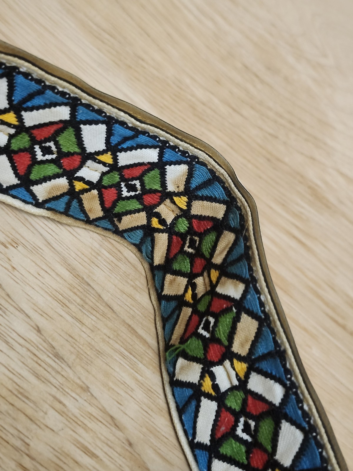 Vintage Ace Guitar Strap 1960s Stained Glass Jimi Hendrix Duane Allman Woodstock