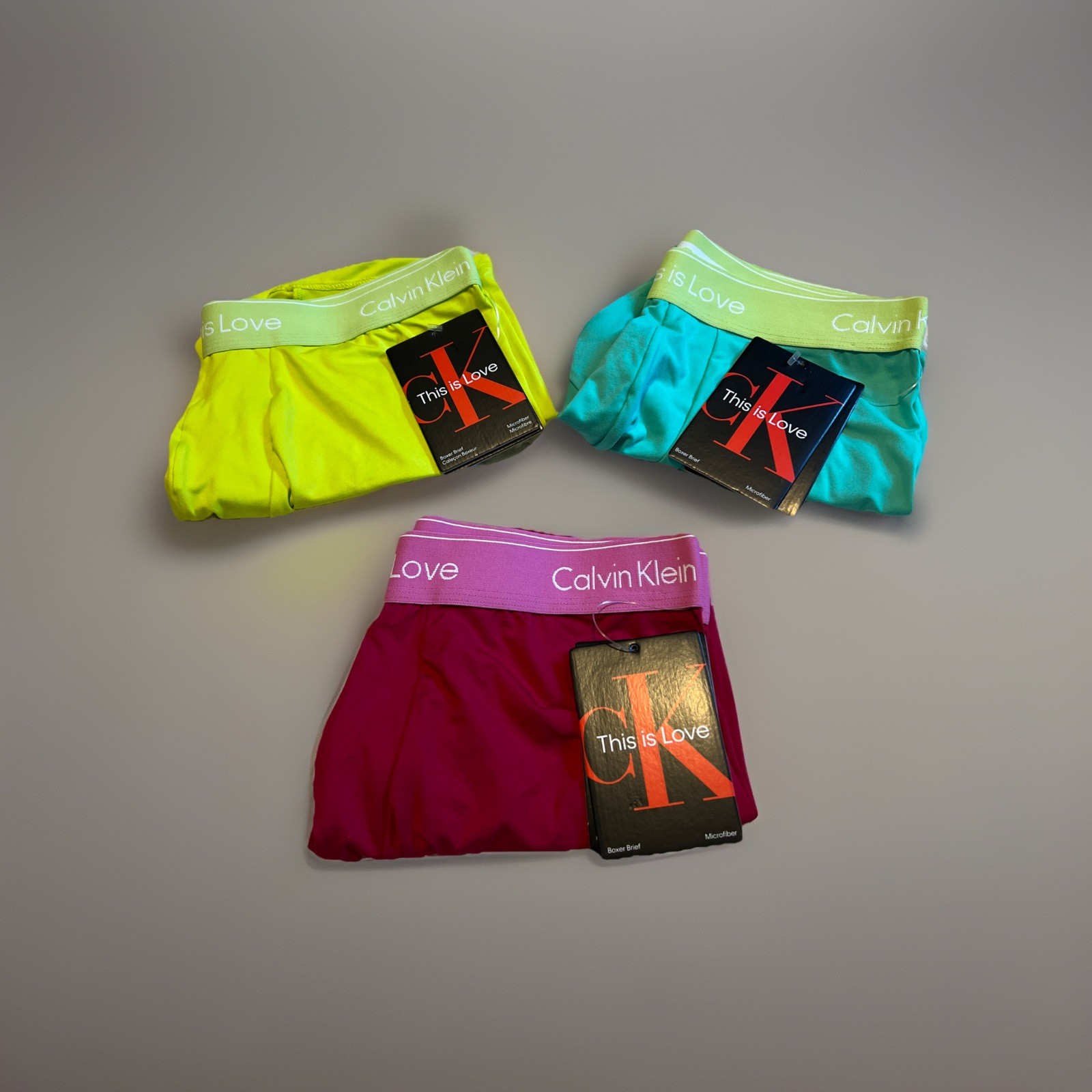 1 Pair calvin klein Men's Pride This Is Love Boxer Brief nb3562 $28