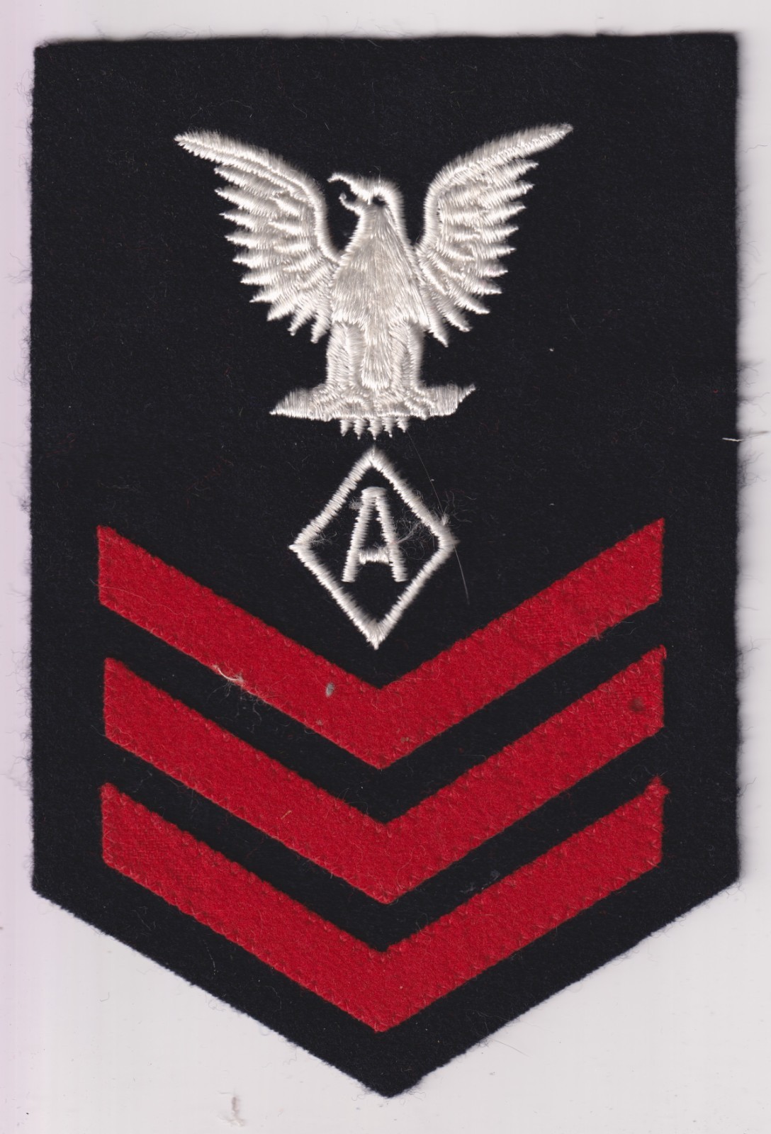 Athletic Instructor PO1 USN blue felt rate patch WWII make small company make