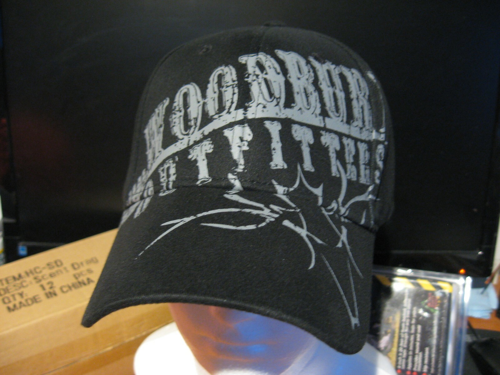 WoodBury Outfitters Cap Shooting Hunting Hat / Black / Size L-XL Stretch Band