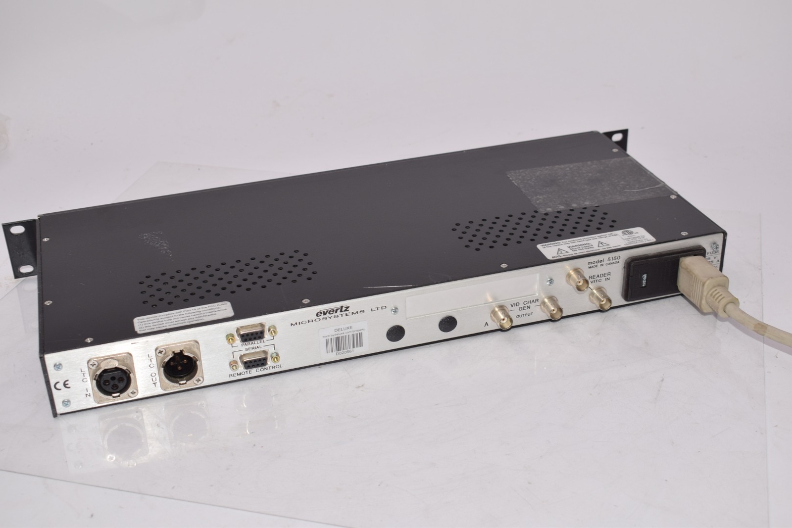 Evertz Afterburner 5150 Time Code Device - Tested Working