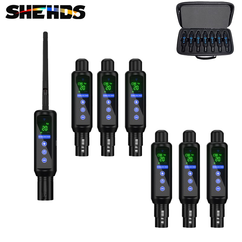 SHEHDS 2.4G DMX512 DMX Transmitter Receiver 126 Channels For DJ Bar Stage Light