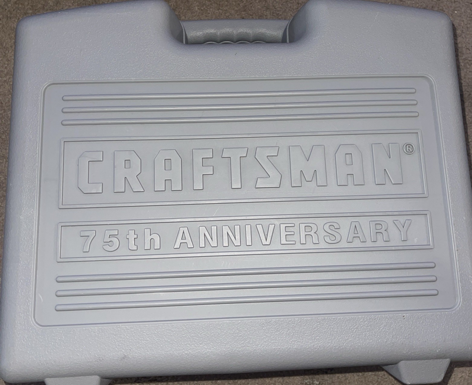 Craftsman 75th Anniversary Power Tool Set in Deep Hard Shell Case IN EUC