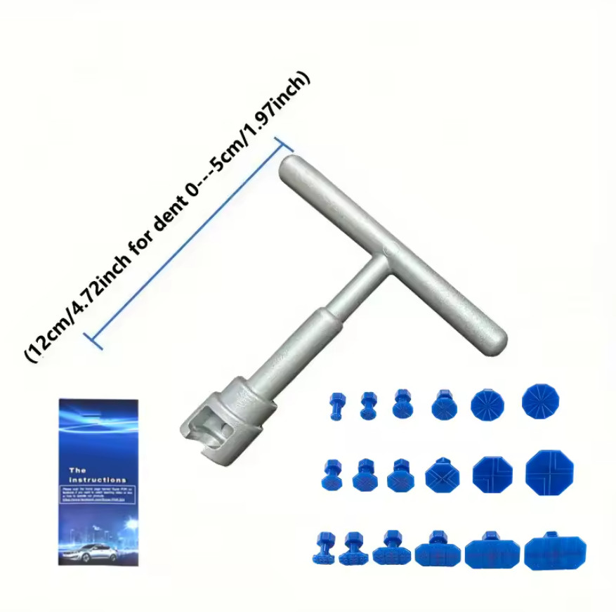 Car Paintless Dent Removal Kits Slide Hammer with 18Pcs Dent Puller Tabs Tools