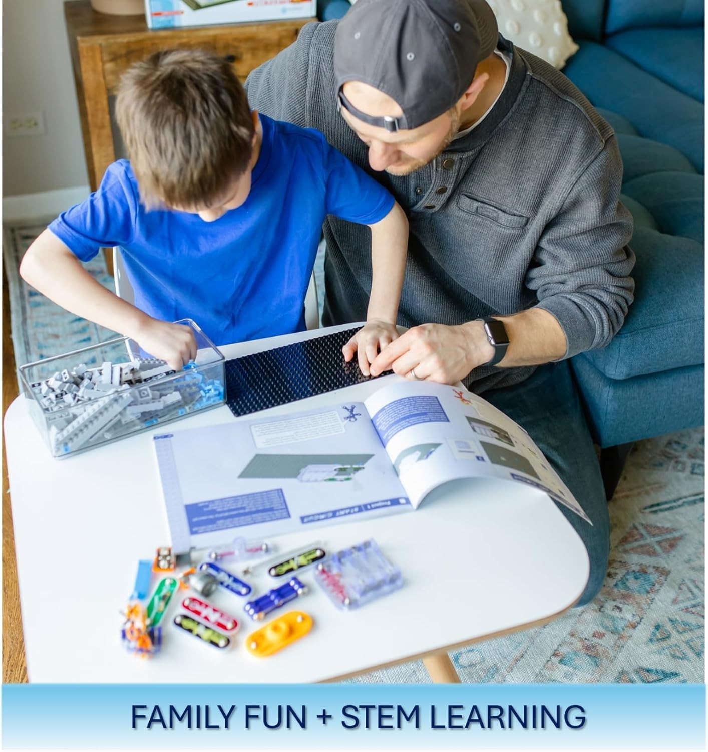 Construction & Electronics Kit STEM Learning 235 Pieces Snap Circuits Kids Ag...