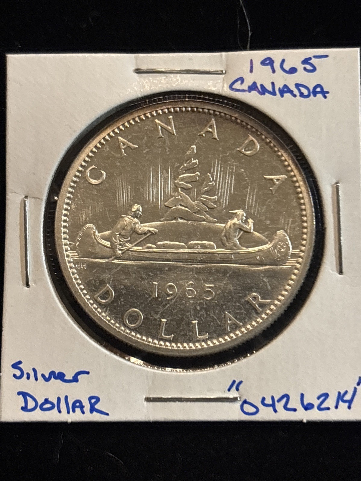 1965 Canada Silver Dollar Circulated “0426214” Canadian $1
