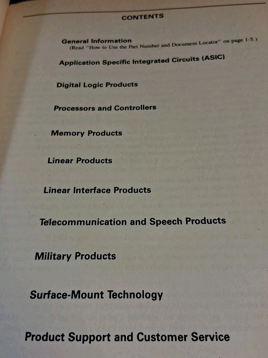 Texas Instruments Master Selection Guide 1986