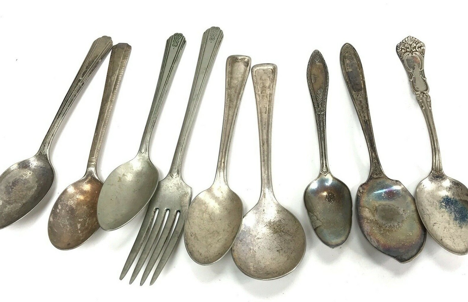 Mixed Lot of Vintage Flatware Rogers Victor S Wallace NCO Moderne Sectional