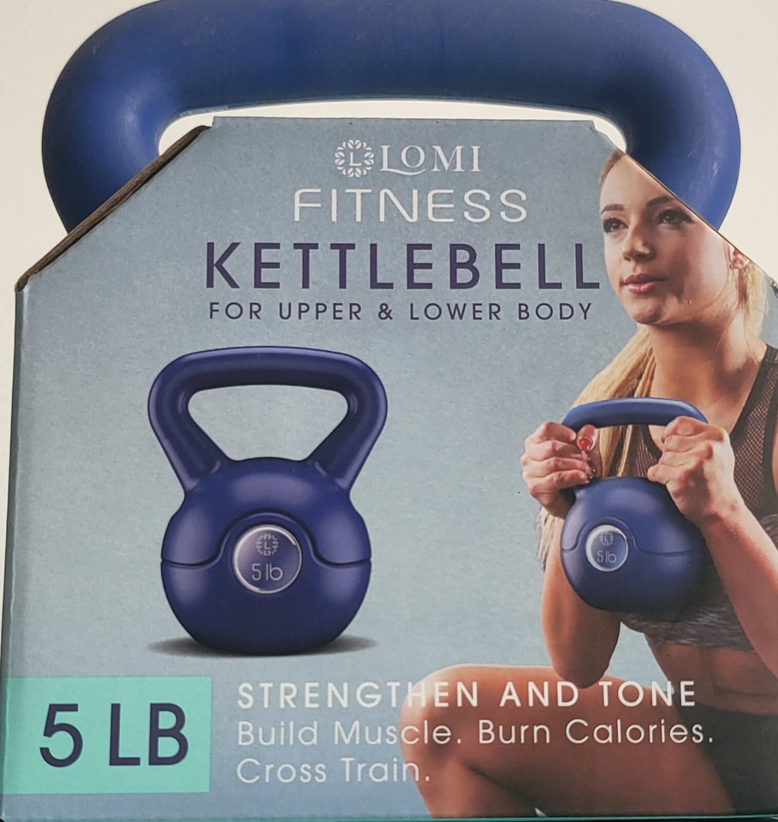 Lomi Fitness 5lb Kettle Bell for Upper & Lower Body Workout