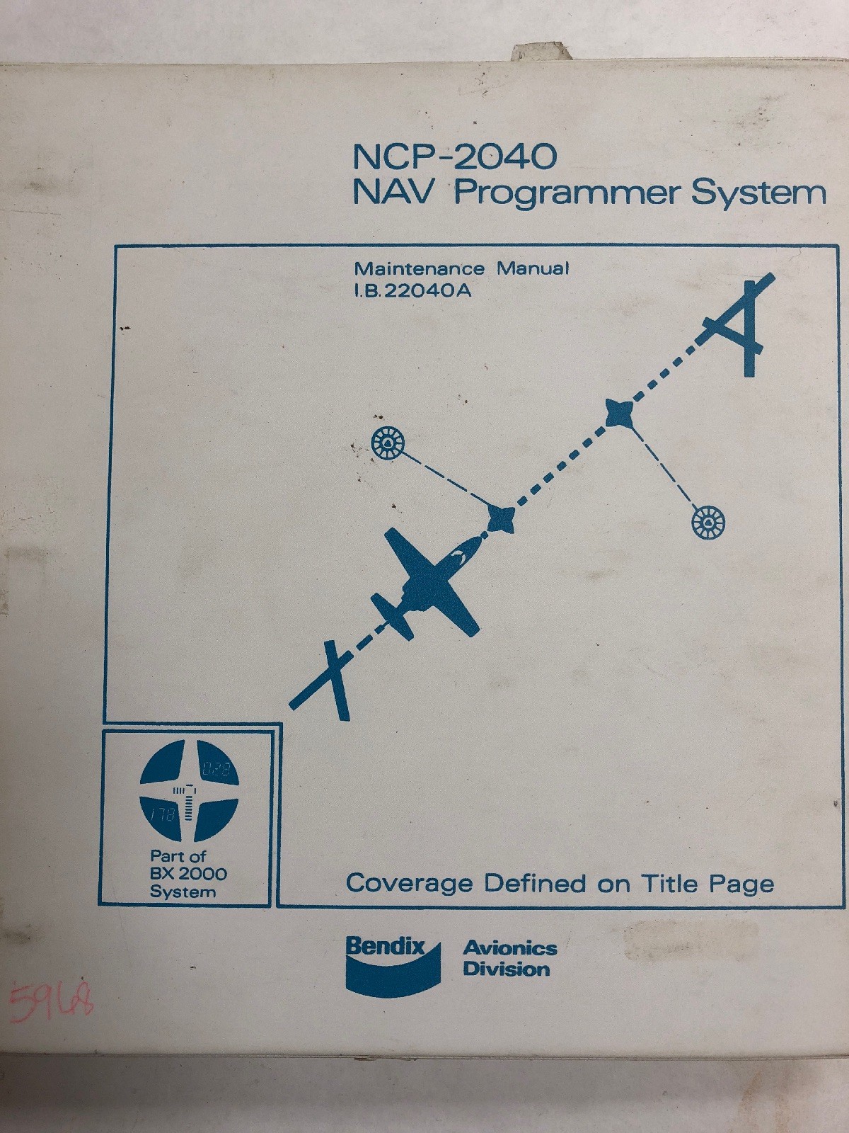 Bendix NCP-2040 NAV Programmer System Maintenance Manual 1979 Original