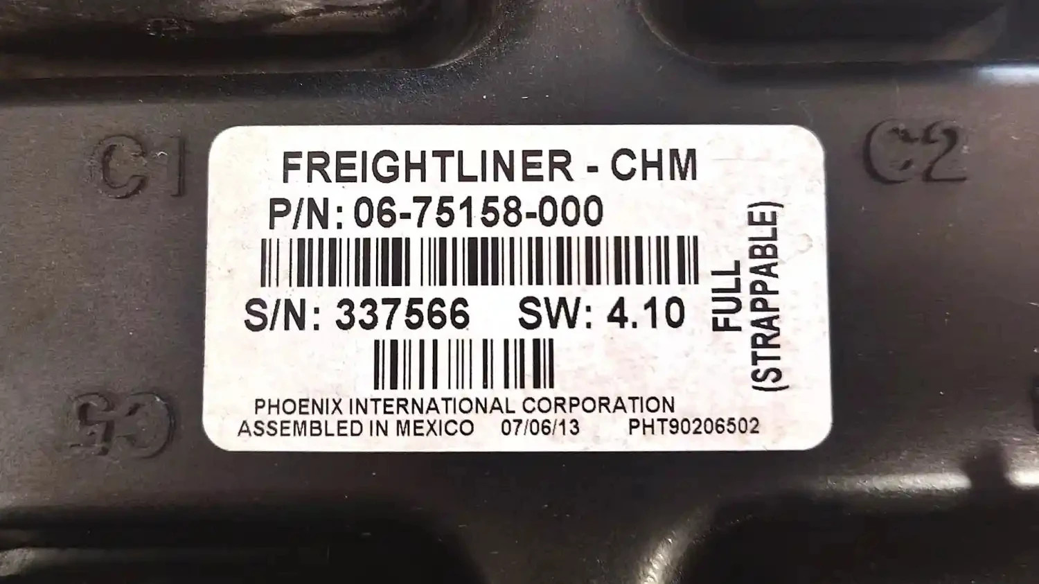 Used 2014 Electronic Chassis Control Module Multiplexer 2014 Freightliner M2 106