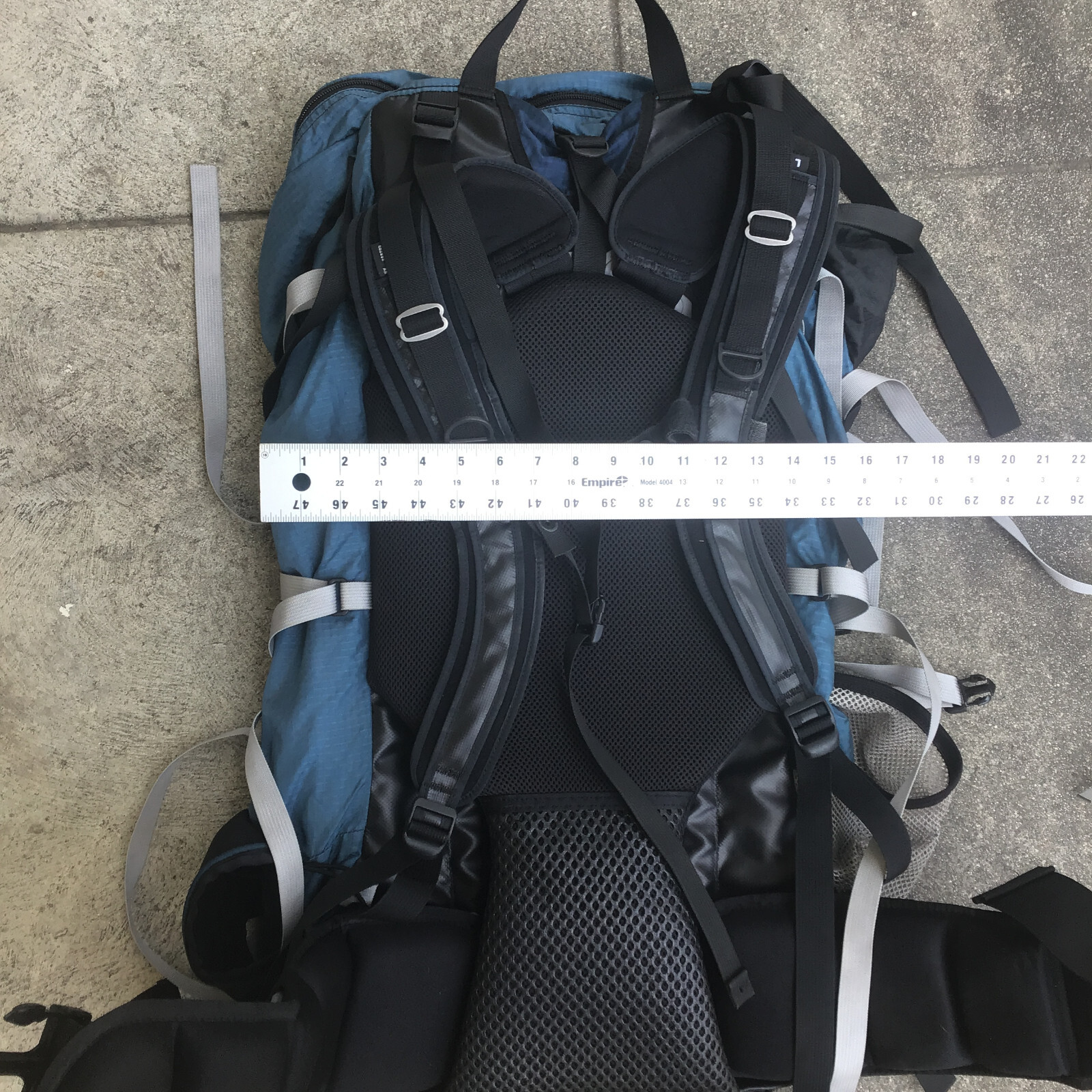 Gregory Shasta Hiking Trail Camping Internal Frame Backpack Size Large Blue Gray