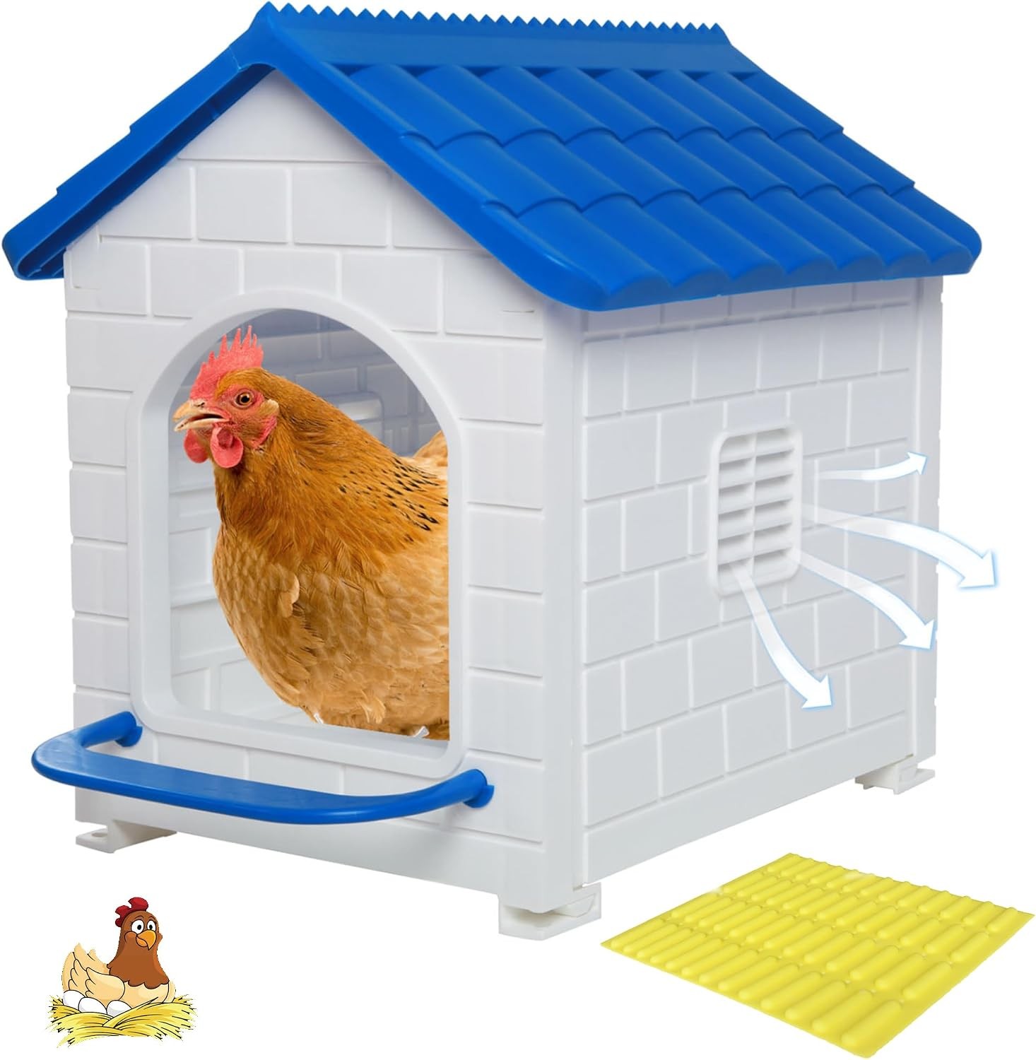 Nesting Box for Chicken Plastic Single Compartment Chicken Nesting Box