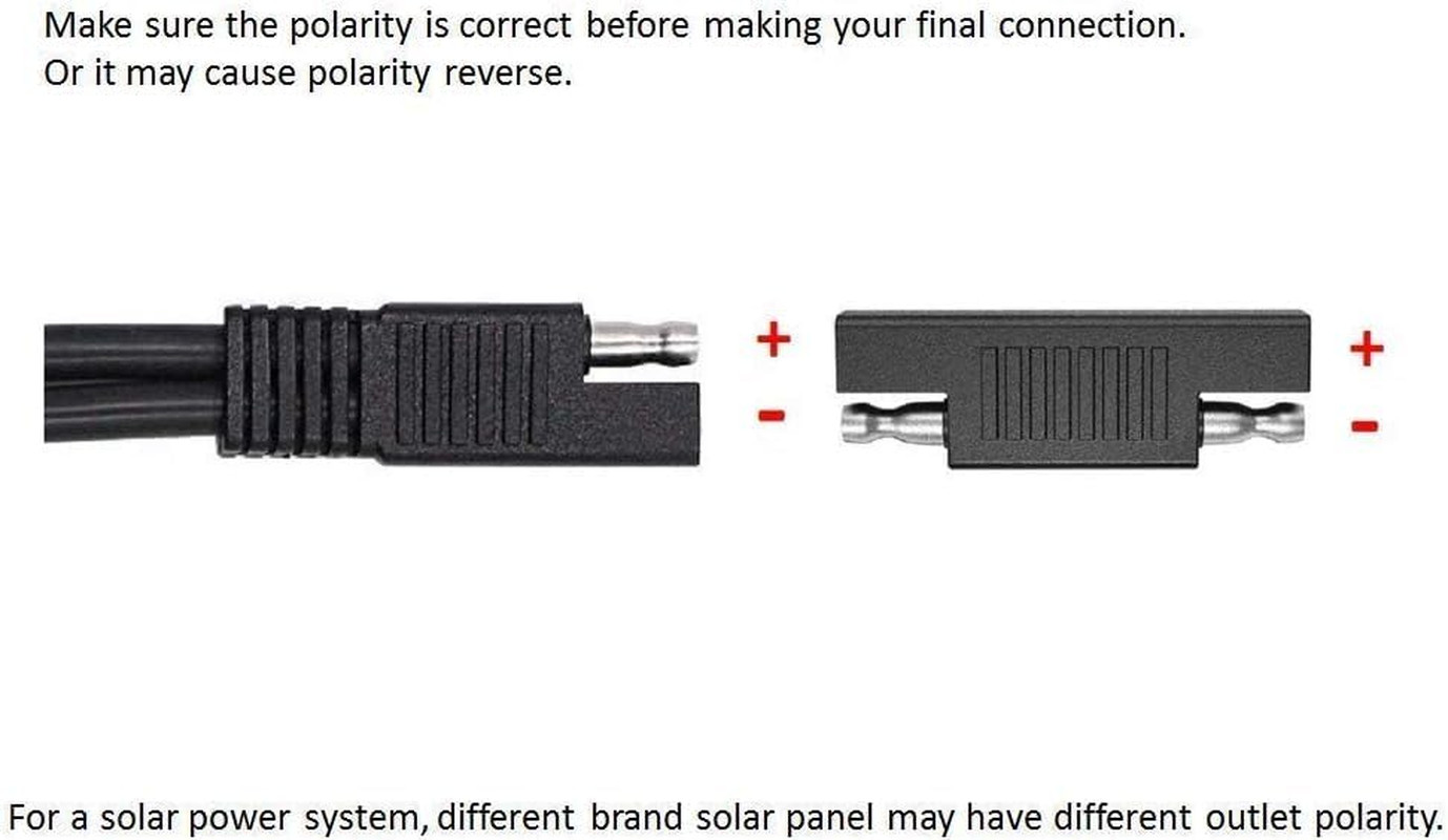 SAE Polarity Reverse Adapter Connectors for SAE Quick Disconnect Extension Cabl