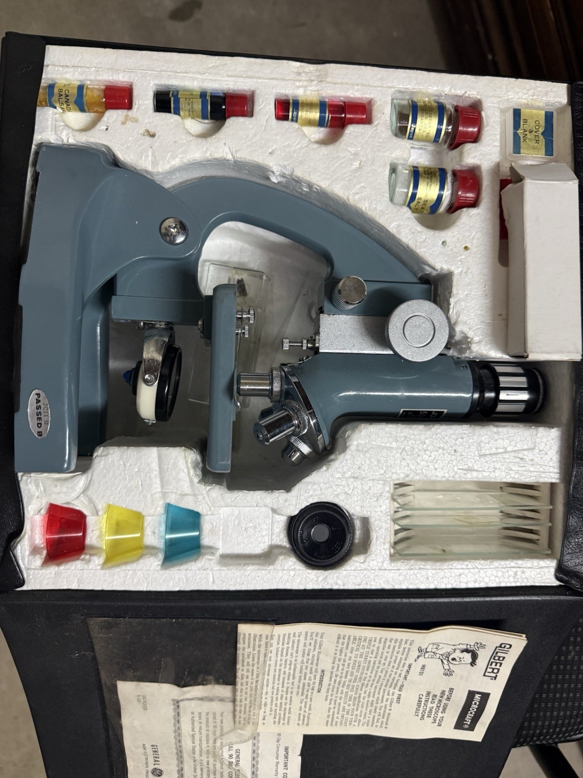 Complete Rare Vintage Microscope 50x- 1200x JCPenney Japan