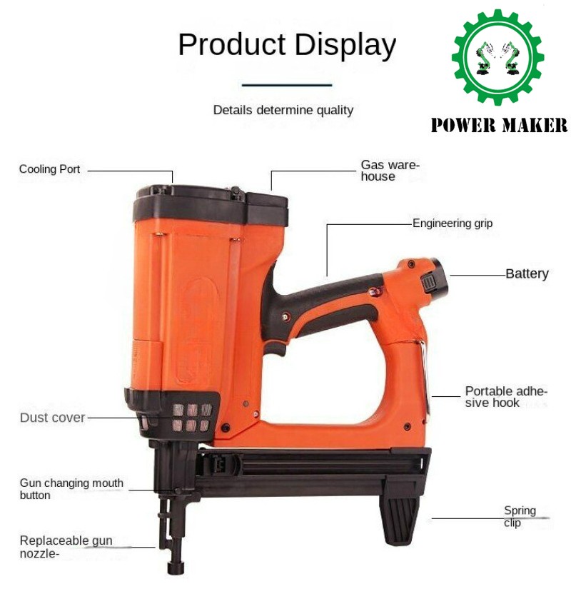 Adjustable Air Nail Gun Multifunctional Door and Window Installation