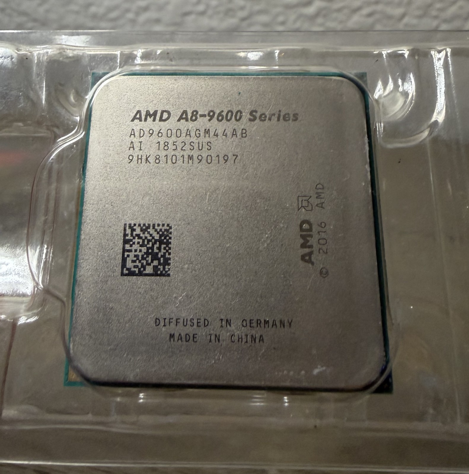 AMD 7th Gen A8-9600 APU Processor AM4 Pulled from working system