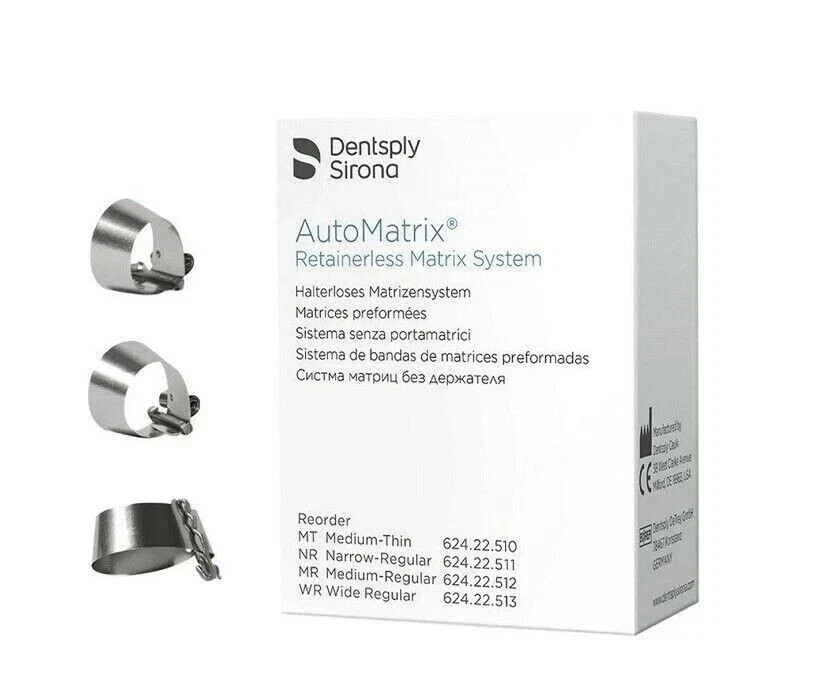 Dentsply Sirona 663001 AutoMatrix Medium Thin Retainerless Matrix Bands( FS)