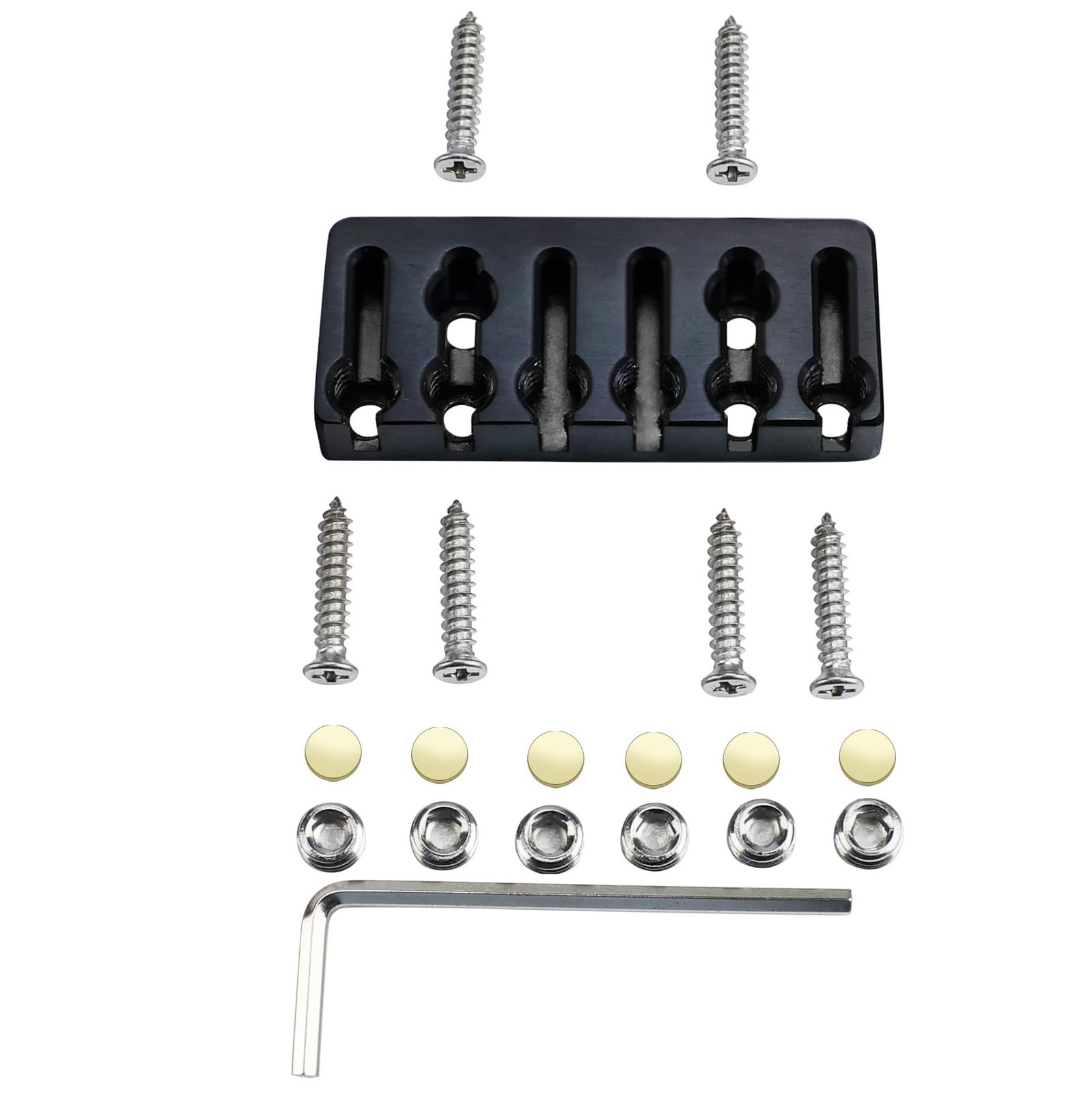 Guitar Bridge String Locks 6 String Guitar Locking Nut Headless Guitar String...