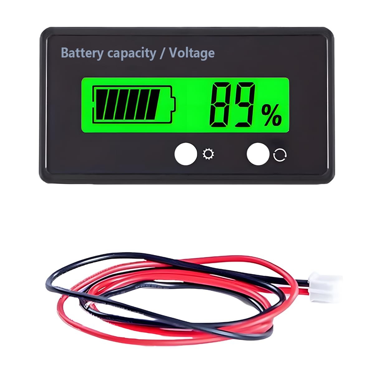 ZIMISI 12V 24V 48V 60V 72V Golf Cart Battery 2.42 x 1.31 x 0.53 inches, Green