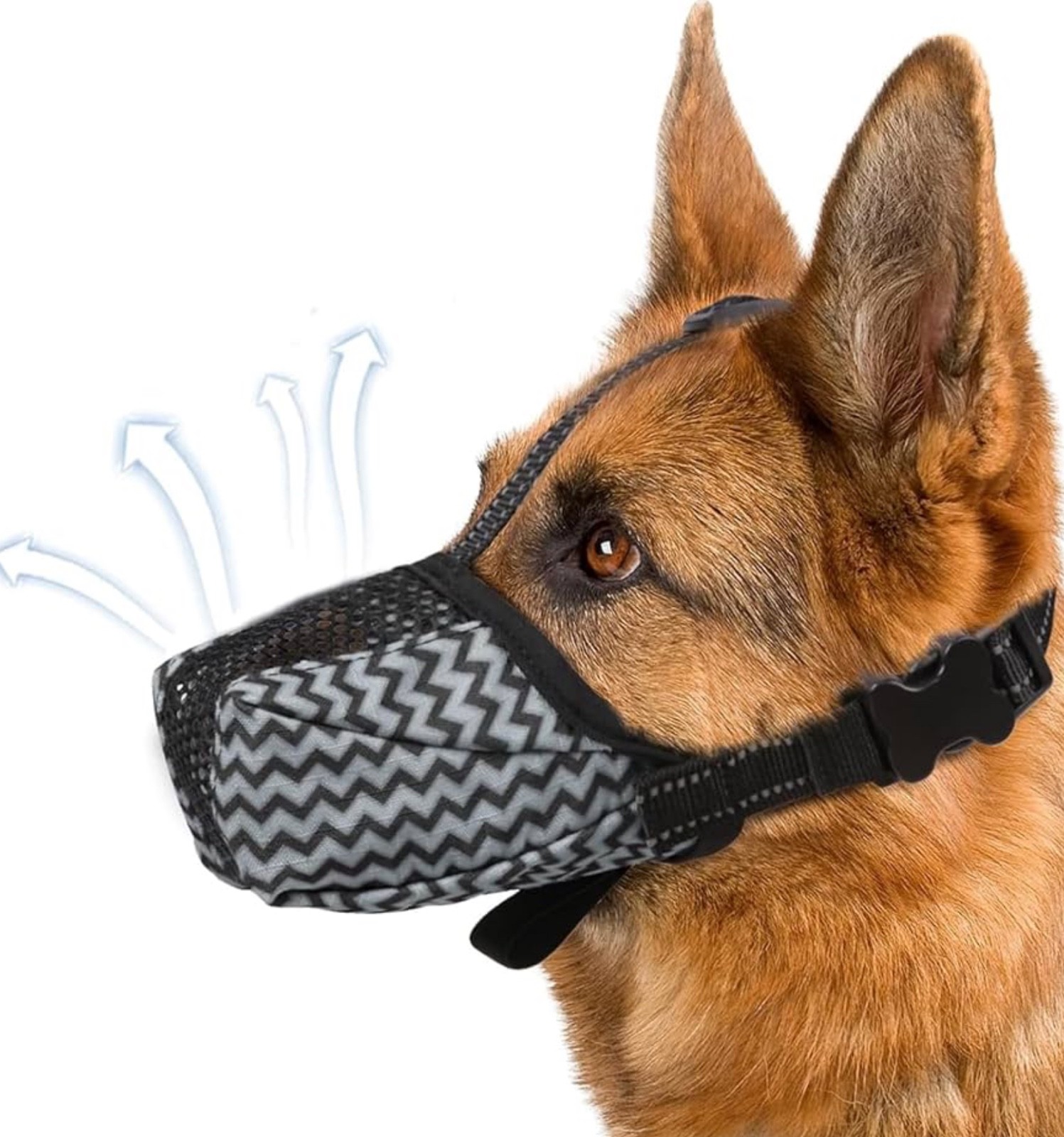 Dog Muzzle, Air Mesh Breathable Muzzle for Small Sized Dogs- New Open box