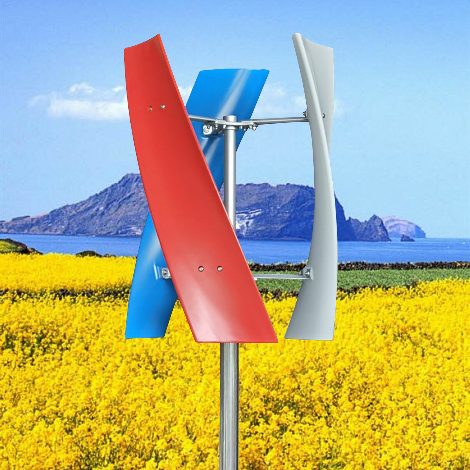 500W DC 24V Wind Turbine Generator Kit w/ Charge Controller Windmill Power new
