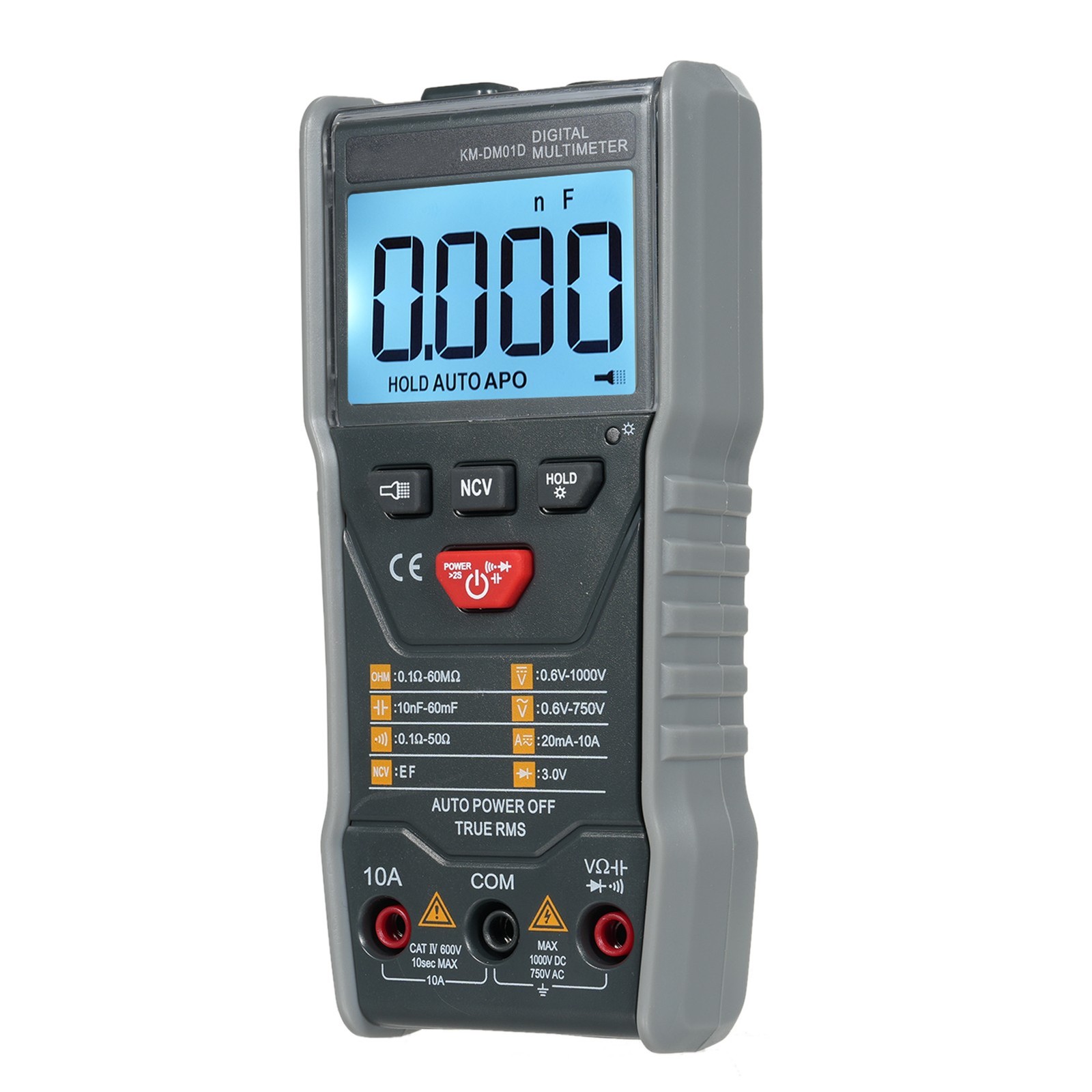Digital Multimeter Test Jacks With Max Input Marker Sleep Mode After ~15min