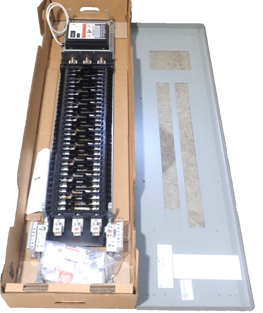New GE AQF3602MTX 225 Amp 208/120V 3P4W 60 Circuit MLO Interior W/ TPME120Y06AS