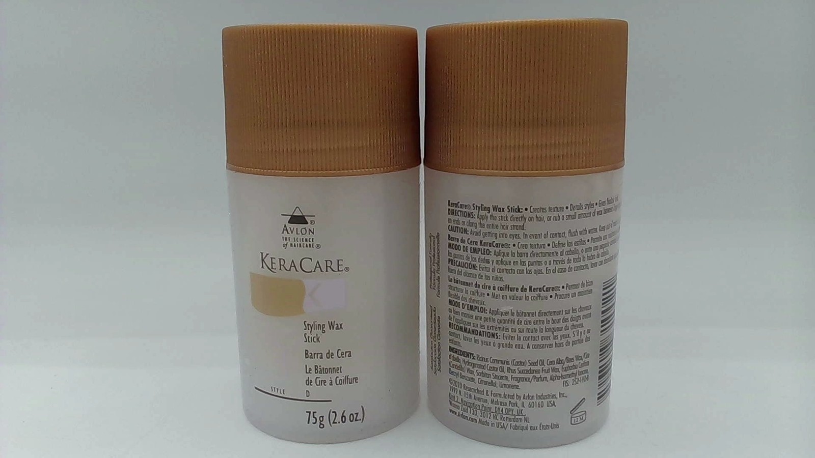 Avlon Keracare Styling Wax Stick White 2.6 Oz -texture With A Flexible Hold (Pac