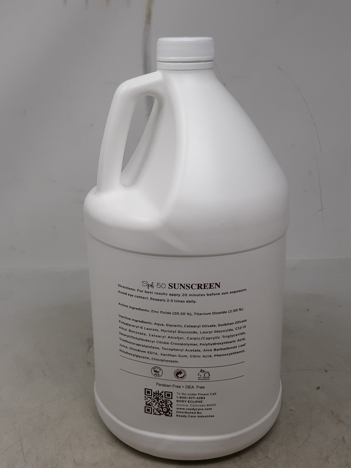 Body Eclipse SPF50 Mineral Broad Spectrum Sunscreen 1 Gallon – Professional Spa