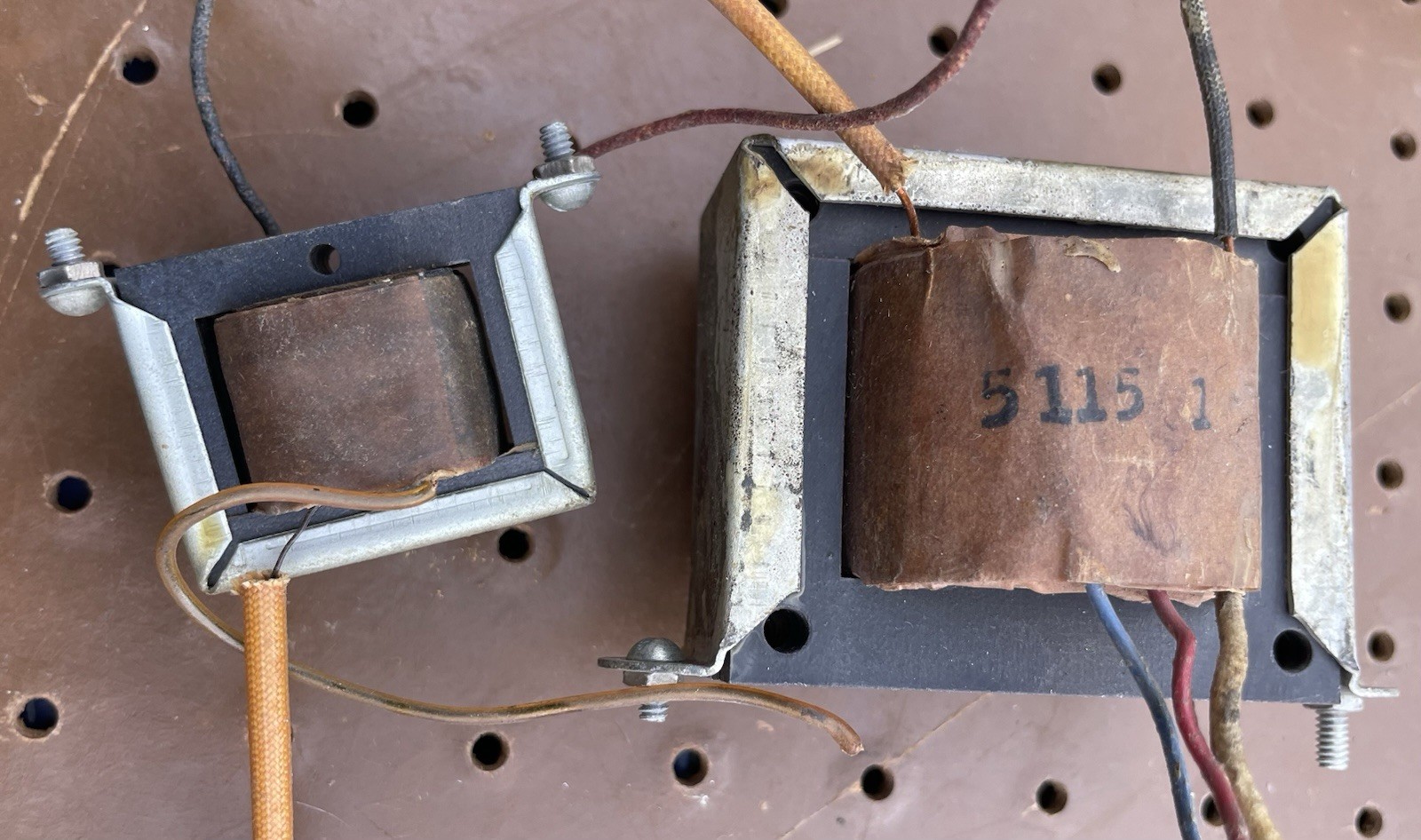 Good 1946 Hoffman (ALTEC) Output Transformer 5115-1 & Choke - 6V6