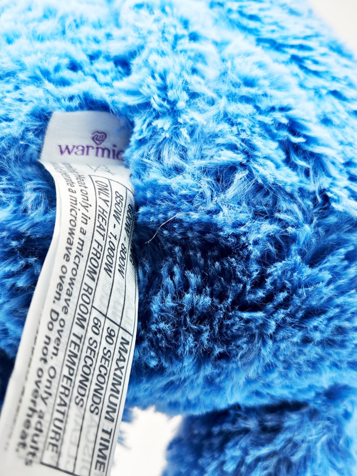 Warmies Blue Monster Microwavable Heating Pad Animal Used