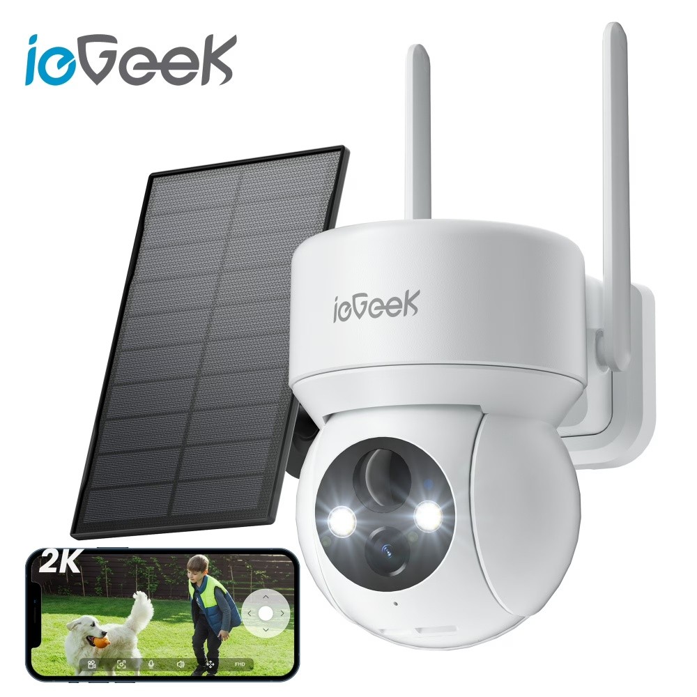ieGeek 2K Night Vision Outdoor CCTV Security Camera System Home Security PTZ