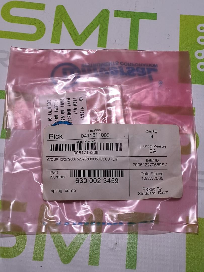 UNIVERSAL INSTRUMENTS 6300023459 COMP SPRING - LOT OF 4 - NEW