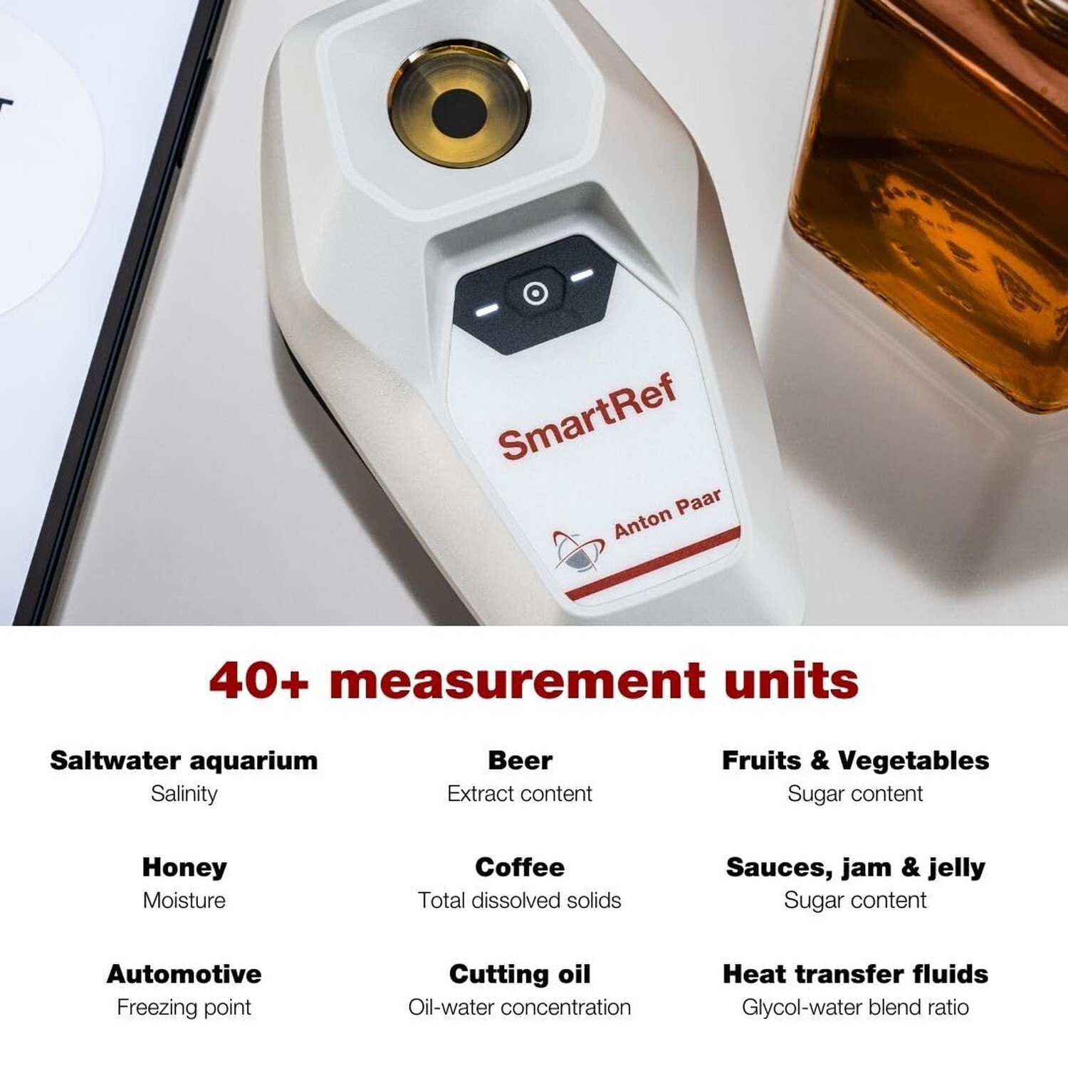SmartRef by Anton Paar - Digital Refractometer - Beer Wort Extract, Fruit Sug...