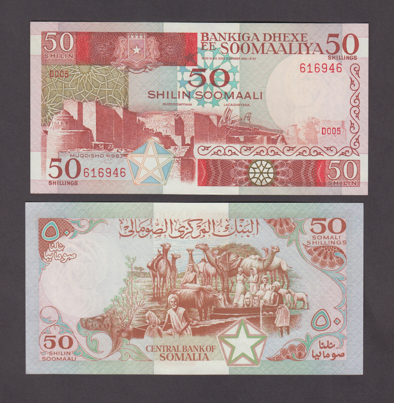 SOMALIA P.34  50 SHILLIN 1983  UNCIRCULATED  LOW SHIPPING  WE COMBINE  2206