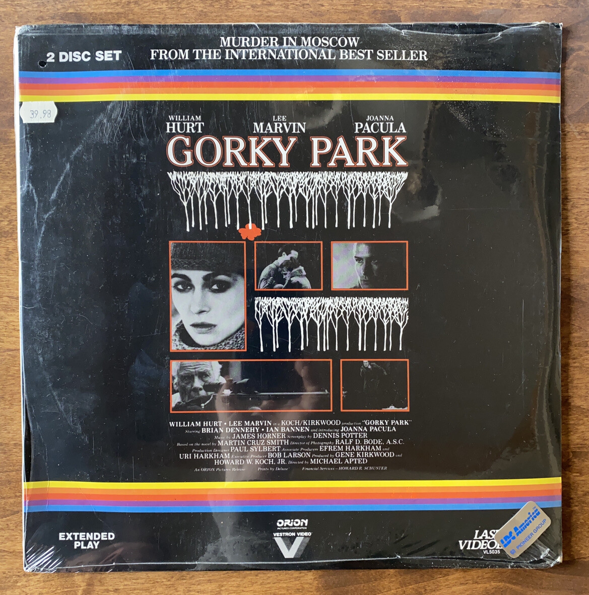 NEW Gorky Park Laserdisc Vintage Issue, Orion Pictures,  2 Discs Extended Play