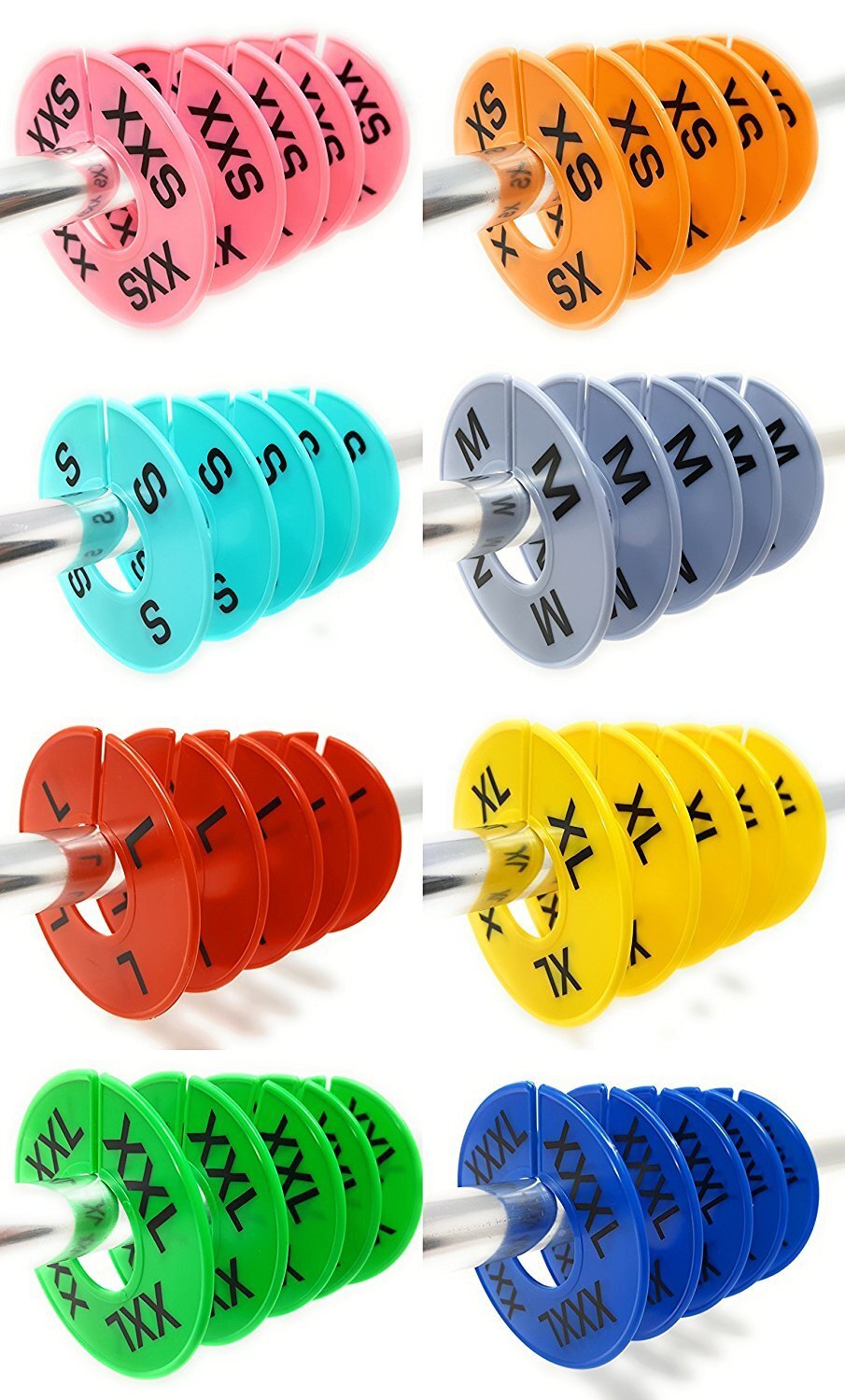 40 Pcs Clothes Size Dividers Clothing Rack Dividers Hangers for Clothing Racks