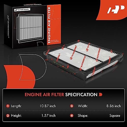 2-PC Engine & Cabin Air Filter with Activated Carbon Compatible with Hyundai