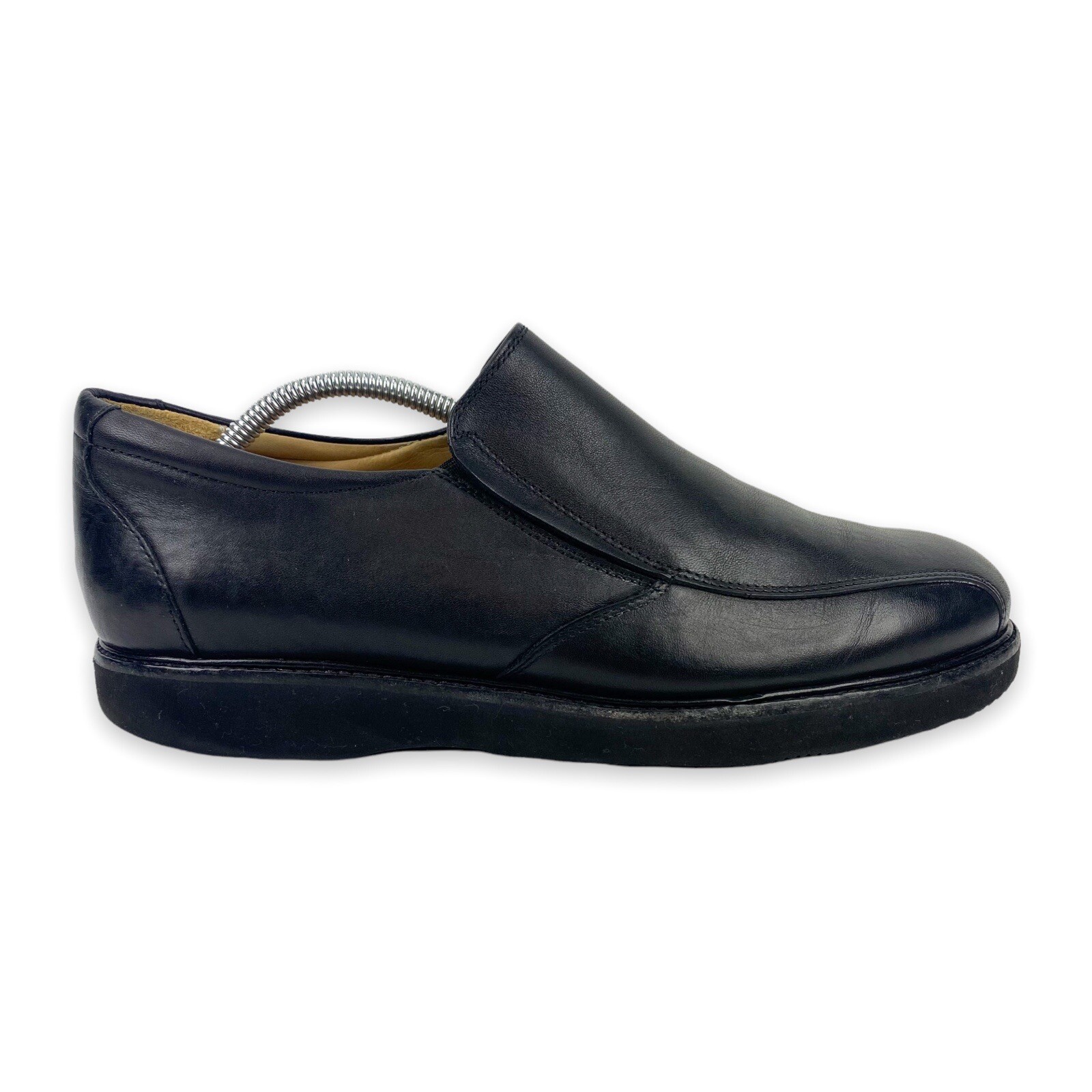 Samuel Hubbard Mens On-Time Traveler Dress Slip-On Black Leather M2192 Size 8.5
